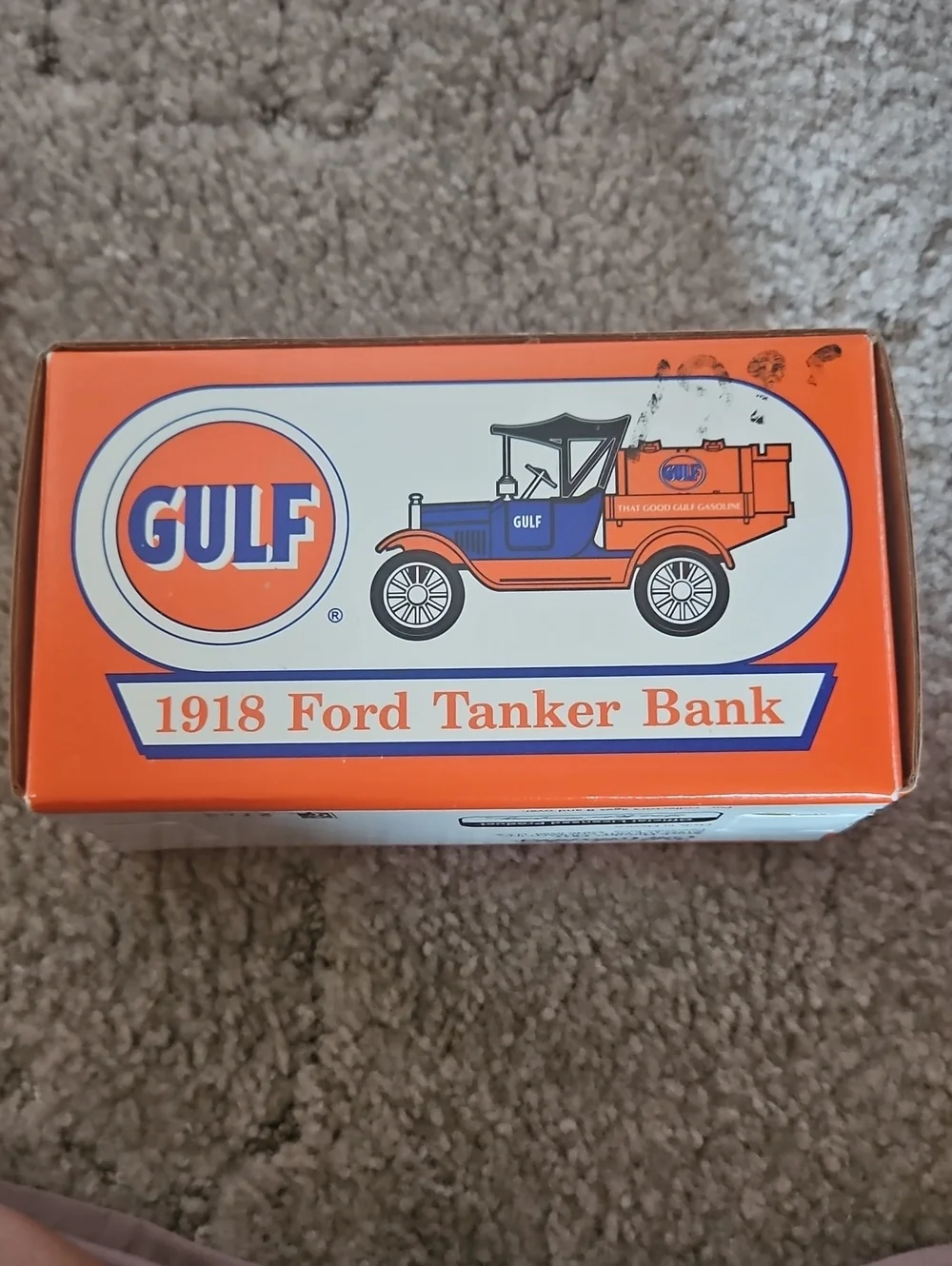 Orange 1918 Ford Tanker Bank - Kids Toy Collectible